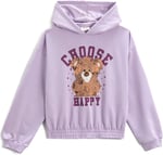 Kapüşonlu Baskılı Sweatshirt Uzun Kollu