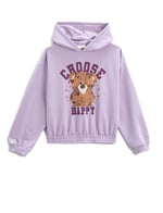Kapüşonlu Baskılı Sweatshirt Uzun Kollu
