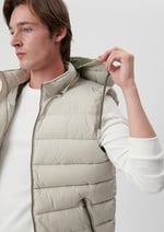 Kapüşonlu Bej Şişme Yelek Regular Fit/Normal Kesim 010442-70144