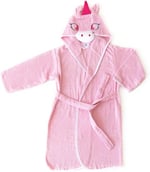 Kapüşonlu Çocuk Bornozu,Pamuklu,Kulaklı,Hayvan Figürlü-UNICORN