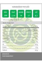 Karabuğday Patlağı Sade 1 Paket Glutensiz Vegan Sade 100 Gram