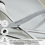Karaca 316 Elegance Dora Platin 12 Kişilik 84 Parça Çatal Kaşık Bıçak Takımı