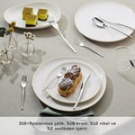 Karaca 316 Elegance Dora Platin 12 Kişilik 84 Parça Çatal Kaşık Bıçak Takımı