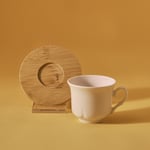 Karaca Bambu Tepsili 6 Kişilik Kahve Fincanı 90 Ml