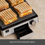 Karaca Biogranit 6 Dilim Kapasiteli Paslanmaz Çelik Izgara ve Tost Makinesi Inox 2000W