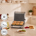 Karaca Biogranit 6 Dilim Kapasiteli Paslanmaz Çelik Izgara ve Tost Makinesi Inox 2000W