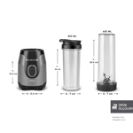 Karaca Blendfit Go Personal Kişisel Smoothie Blender Çift Hazne Rosegold 600ml & 400ml