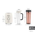 Karaca Blendy Personal Kişisel Kulplu Smoothie Blender Çift Hazneli