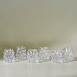 Karaca Bubble 6'lı Kahve Yanı Bardağı Şeffaf 90 ml