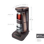 Karaca Çaysever Robotea Pro Connect 4 in 1 Konuşan Cam Çay Makinesi Rosegold