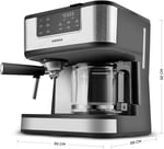 Karaca Coffee Art 2In1 Espresso Ve Filtre Kahve Makinesi