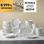 Karaca Earth Collection Crest 55 Parça 12 Kişilik Yemek Takımı