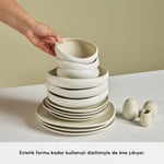 Karaca Earth Collection Cupid 38 Parça 8 Kişilik Yemek Takımı Krem