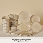 Karaca Earth Collection Epic 38 Parça 8 Kişilik Yemek Takımı