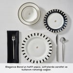 Karaca Elegance Bone 50.Yıl İmza Koleksiyonu Kore 24 Parça 6 Kişilik Yemek Takımı