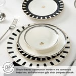 Karaca Elegance Bone 50.Yıl İmza Koleksiyonu Kore 24 Parça 6 Kişilik Yemek Takımı