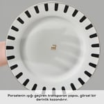Karaca Elegance Bone 50.Yıl İmza Koleksiyonu Kore 24 Parça 6 Kişilik Yemek Takımı