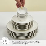 Karaca Elegance Bone Marcelo 26 Parça 6 Kişilik Kahvaltı Takımı Platin
