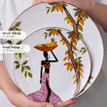 Karaca Elegance Bone Samira 24 Parça 6 Kişilik Yemek Takımı
