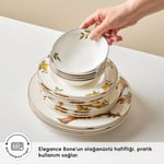 Karaca Elegance Bone Samira 24 Parça 6 Kişilik Yemek Takımı