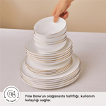 Karaca Fine Bone Meridian 55 Parça 12 Kişilik Yemek Takımı