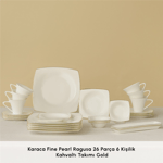 Karaca Fine Pearl Ragusa 26 Parça 6 Kişilik Kahvaltı Takımı