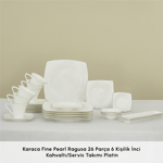 Karaca Fine Pearl Ragusa 26 Parça 6 Kişilik Kahvaltı Takımı