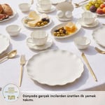 Karaca Fine Pearl Shell Gold 29 Parça 6 Kişilik Kahvaltı Takımı