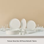 Karaca Forever Bone Bovi 28 Parça 6 Kişilik Kahvaltı Takımı