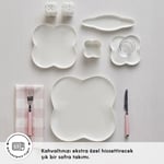 Karaca Forever Bone Clover 28 Parça 6 Kişilik Kahvaltı Takımı