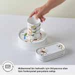 Karaca Forever Bone Elysium 28 Parça 6 Kişilik Kahvaltı Takımı