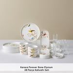 Karaca Forever Bone Elysium 28 Parça 6 Kişilik Kahvaltı Takımı