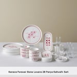 Karaca Forever Bone Lovera 28 Parça 6 Kişilik Kahvaltı Takımı