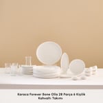 Karaca Forever Bone Olla 28 Parça 6 Kişilik Kahvaltı Takımı