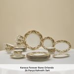 Karaca Forever Bone Orlando 26 Parça 6 Kişilik Kahvaltı Takımı