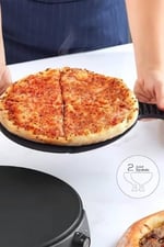 Karaca Gastro 10 In1 Pizza Mk. Biodiamond Matte Black New Pizza Makinesi