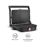 Karaca Gastro Grill Glass Premium 2400W Döküm Tost ve Izgara Makinesi Rosegold
