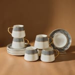 Karaca Globe 6 Kişilik Kahve Fincanı Takımı 90 ml