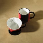 Karaca Hatır Drıpper Kupa Seti 350 Ml Kırmızı