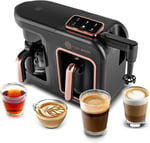 Karaca Hatır Plus Barista 6 in 1 Latte Cappucino ve Közde Türk Kahvesi Makinesi Black Copper