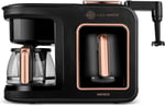 Karaca Hatır Plus Barista 6 in 1 Latte Cappucino ve Közde Türk Kahvesi Makinesi Black Copper
