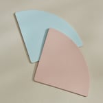 Karaca Home 2li Bardak Altlığı Set 11x11 cm Pembe Mavi
