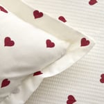 Karaca Home Amour Kalp Desenli Tek Kişilik Pike Takımı Kırmızı
