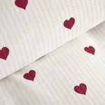 Karaca Home Amour Kalp Desenli Tek Kişilik Pike Takımı Kırmızı