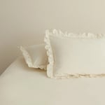 Karaca Home Basic 2'li Fırfırlı Yastık Kılıfı Adaçayı