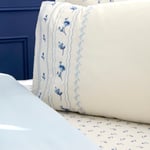 Karaca Home Blossy %100 Pamuk Nish Set Çift Kişilik Pike Takımı Mavi
