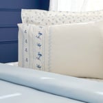 Karaca Home Blossy %100 Pamuk Nish Set Çift Kişilik Pike Takımı Mavi