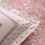 Karaca Home Celerina Pembe %100 Pamuk Çift Kişilik Fitted Nevresim Takımı