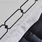 Karaca Home Diane 80 Tel %100 Pamuk Çift Kişilik Percale Nevresim Takımı Nakışlı Beyaz