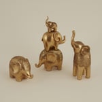 Karaca Home Elephant Biblo Gold 18X10,5X30,3 CM